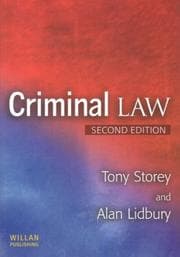 Tapa de Criminal law