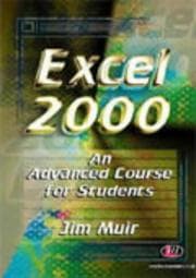 Tapa de Excel 2000 an Advanced Course for Students (Software Course Books)
