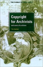 Tapa de Copyright for archivists and users of archives