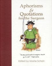 Tapa de Aphorisms and Quotations for the Surgeon