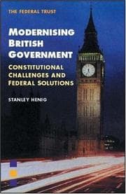 Tapa de Modernising British Government