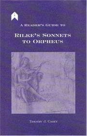 Tapa de A reader's guide to Rilke's Sonnets to Orpheus