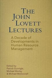 Tapa de The John Lovett Lectures