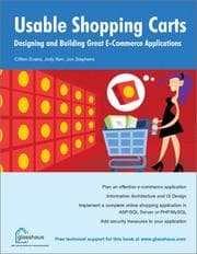 Tapa de Usable shopping carts : designing and building great e-commerce applications