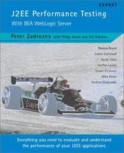 Tapa de J2EE Performance Testing with BEA WebLogic Server