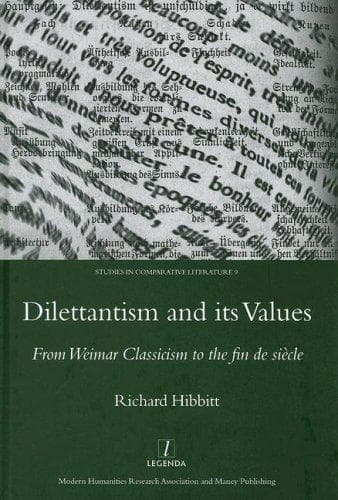 Tapa de Dilettantism And Its Values