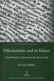 Tapa de Dilettantism And Its Values