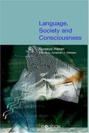 Tapa de Language, Society And Consciousness (Collected Works of Ruqaiya Hasan)