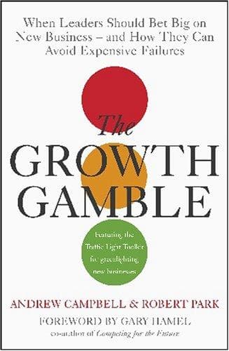 Tapa de The growth gamble