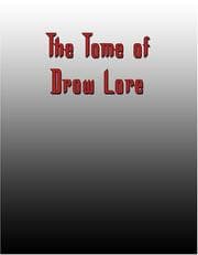 Tapa de Tome of Drow Lore (D20)