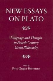 Tapa de NEW ESSAYS ON PLATO: LANGUAGE AND THOUGHT IN FOURTH-CENTURY GREEK...; ED. BY FRITZ-GREGOR HERRMANN