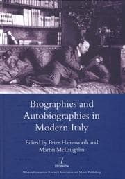 Tapa de Biographies and autobiographies in modern Italy