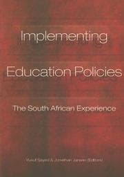 Tapa de Implementing education policies