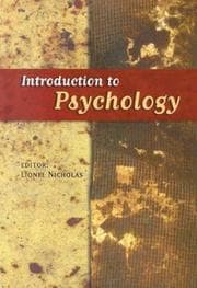 Tapa de Introduction to psychology