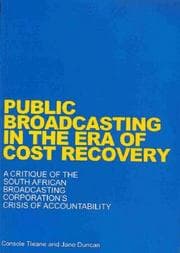 Tapa de Public broadcasting in the era of cost recovery