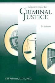 Tapa de Introduction to Criminal Justice