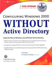 Tapa de Configuring Windows 2000 without active directory