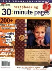 Tapa de Scrapbooking 30 Minute Pages