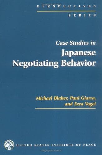 Tapa de Case studies in Japanese negotiating behavior