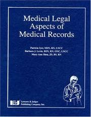 Tapa de Medical legal aspects of medical records