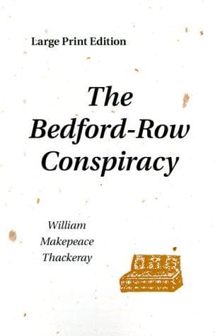 Tapa de The Bedford-Row Conspiracy