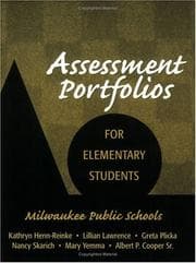 Tapa de Assessment portfolios for elementary students
