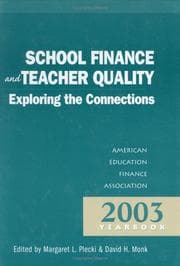 Tapa de School finance and teacher quality