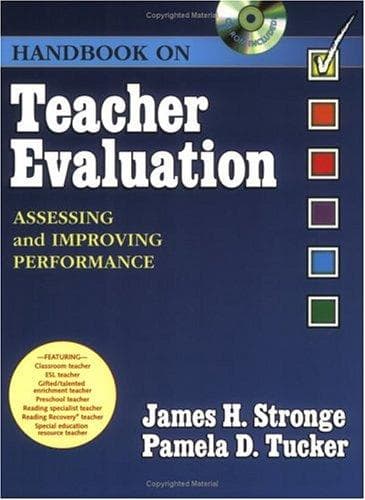 Tapa de HANDBOOK on TEACHER EVALUATION with CD-ROM