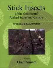 Tapa de Stick insects of the continental United States and Canada