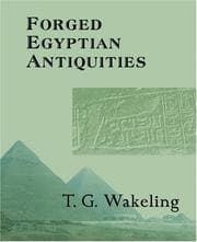 Tapa de Forged Egyptian antiquities