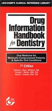 Tapa de Drug Information Handbook for Dentistry 2002