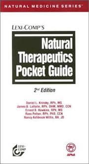 Tapa de Natural therapeutics pocket guide