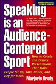 Tapa de Speaking is an Audience-Centered Sport