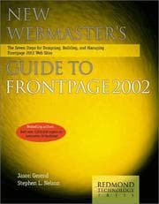 Tapa de New webmaster's guide to FrontPage 2002