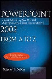 Tapa de Powerpoint 2002 from A to Z