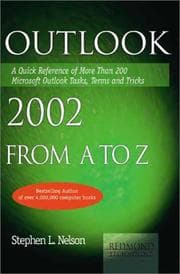 Tapa de Outlook 2002 from A to Z