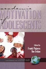 Tapa de Academic Motivation of Adolescents  (HC) (Adolescence and Education Series)