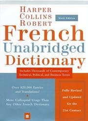 Tapa de HarperCollins Robert French Unabridged Dictionary, 6th Edition