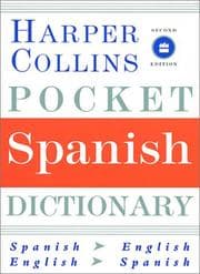 Tapa de Collins pocket Spanish dictionary