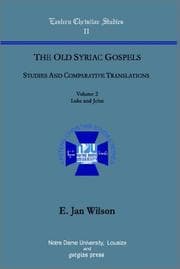Tapa de The Old Syriac Gospels: Studies and Comparative Translations