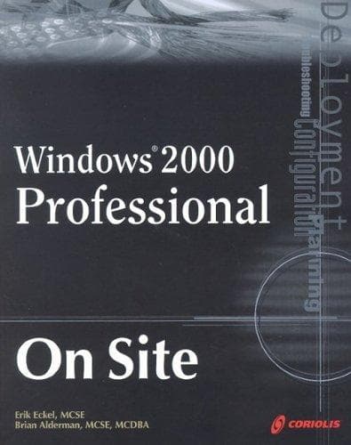 Tapa de Windows 2000 Professional on Site