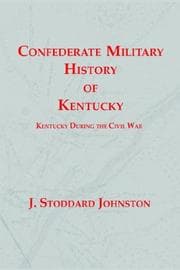 Tapa de Confederate Military History of Kentucky