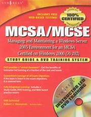 Tapa de MCSA/MCSE exam 70-292 study guide and DVD training system