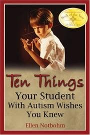 Tapa de Ten things your student with autism wishes you knew