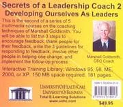 Tapa de Secrets of a Leadership Coach 2