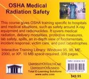Tapa de OSHA Medical Radiation Safety