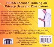 Tapa de HIPAA Focused Training 3A Privacy Uses and Disclosures