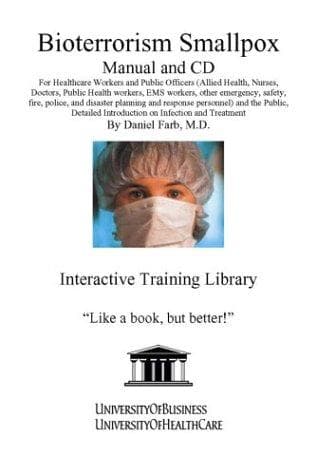 Tapa de Bioterrorism Smallpox Manual and CD