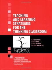Tapa de Teaching and learning strategies for the thinking classroom