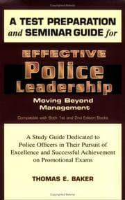 Tapa de Test Preparation & Seminar Guide for Effective Police Leadership